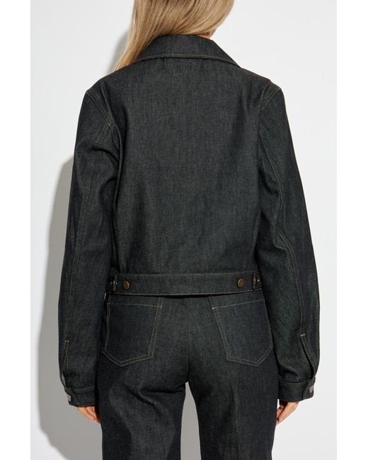 Lemaire Black Denim Jacket