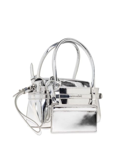 DSquared² Metallic 'Twin' Shoulder Bag