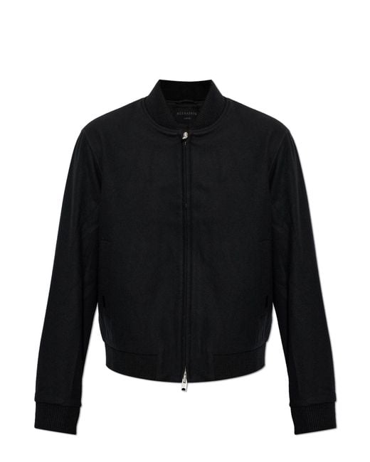 AllSaints Black 'Deceit' Bomber Jacket for men