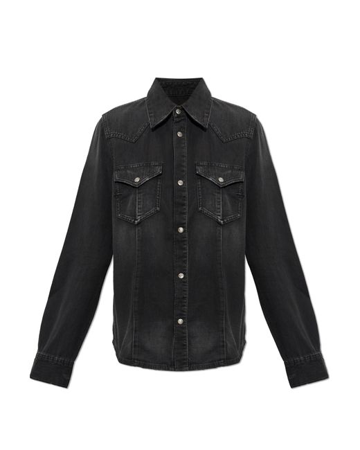 DIESEL Black 'De-Waves' Shirt