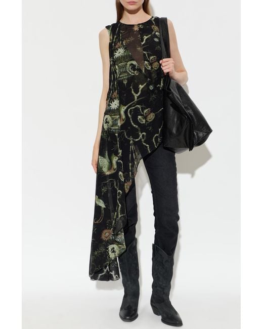 AllSaints Black 'Enola' Top