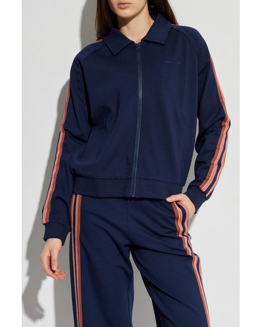 The Upside Blue Jacket With Logo