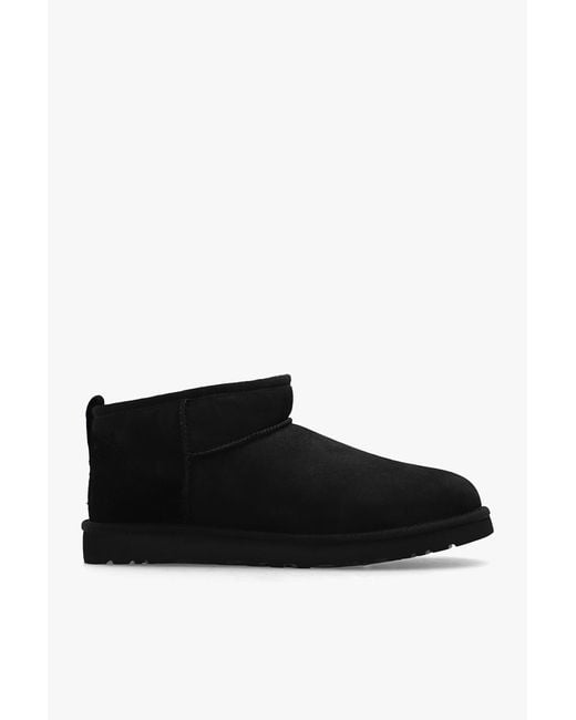 Ugg Black 'Classic Ultra Mini' Snow Boots for men