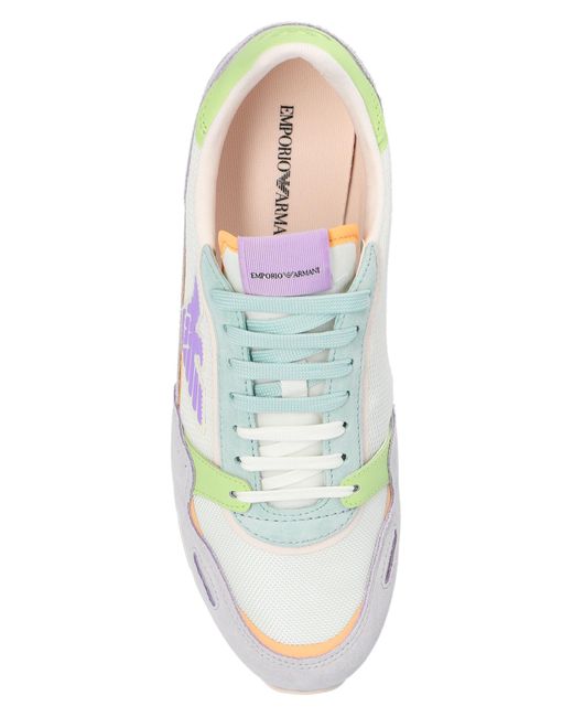 Emporio Armani Multicolor Sneakers With Logo,