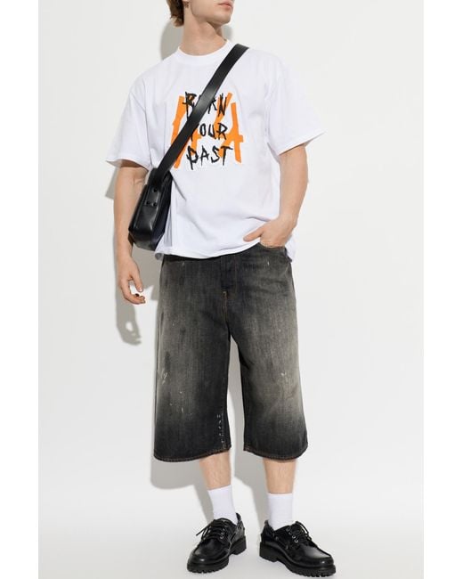 44 Label Group White T-Shirt With Print for men
