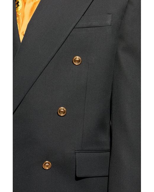 Versace Black Wool Blazer for men