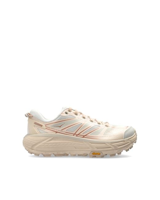Hoka One One White 'Mafate Speed 2' Sports Shoes