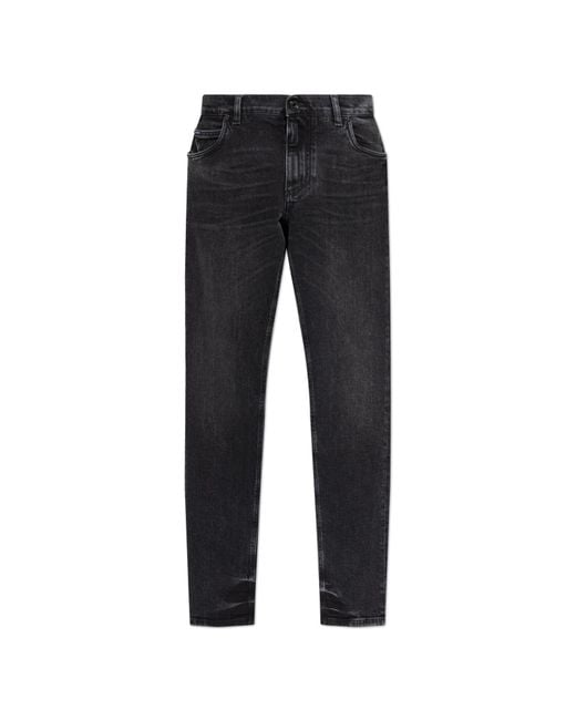 Dolce & Gabbana Black Regular Jeans for men