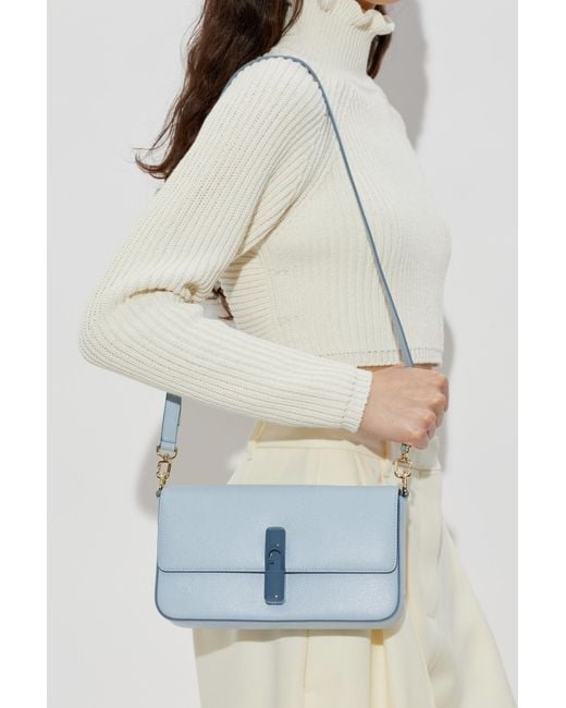 Furla Blue Shoulder Bag "Iride Small"