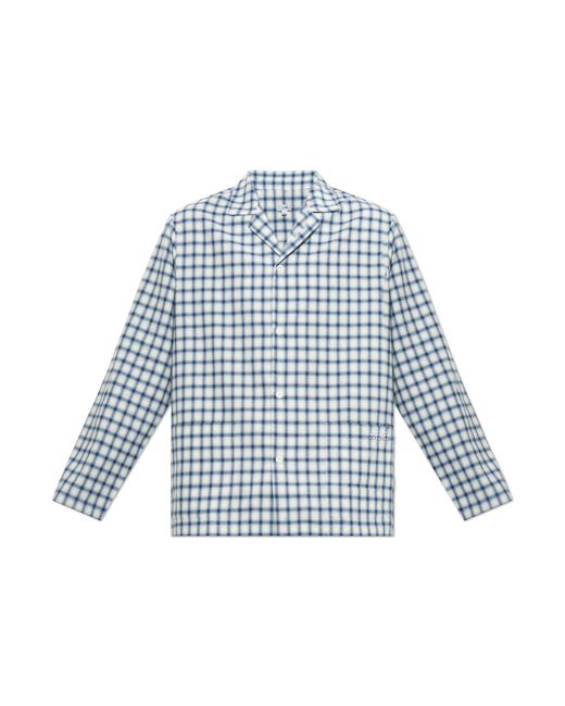 MM6 by Maison Margiela Blue Pajama Top for men