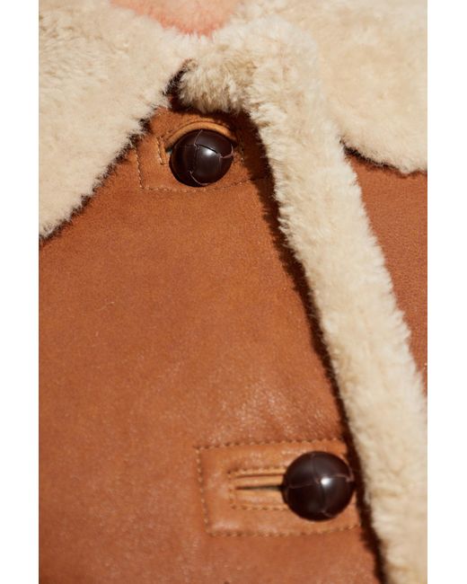 Isabel Marant Brown Shearling Coat 'Berthie'