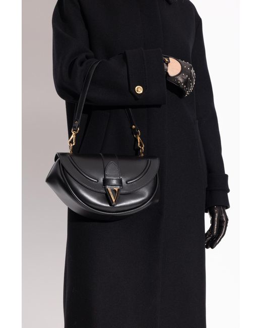 Versace Black Shoulder Bags