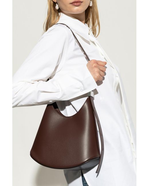 Jil Sander Brown Shoulder Bag Eldorado Small