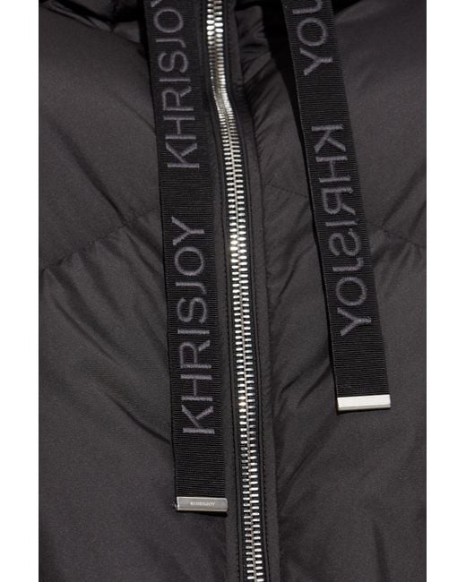 Khrisjoy Blue Down Jacket With Hood