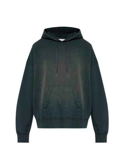 Golden Goose Deluxe Brand Green Sweatshirt With Logo for men