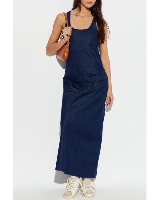 Rag & Bone Blue Denim Dress With Straps