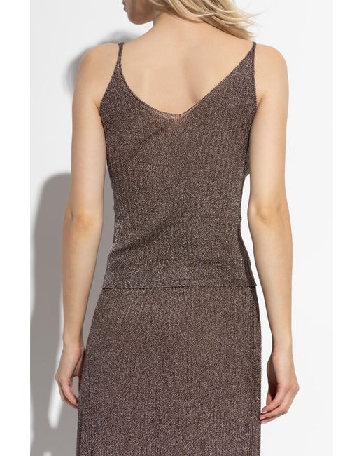 Ulla Johnson Brown "Marion" Strap Top