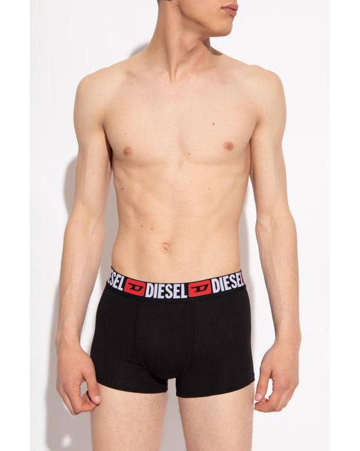 DIESEL Black Boxers Three-Pack for men