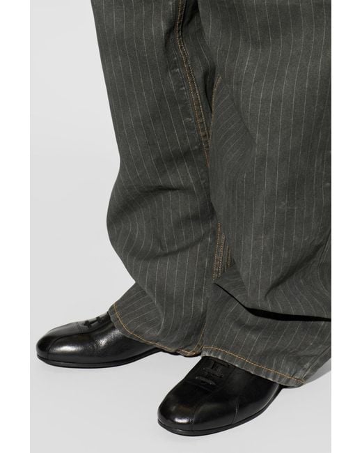 Jil Sander Black Leather Shoes for men