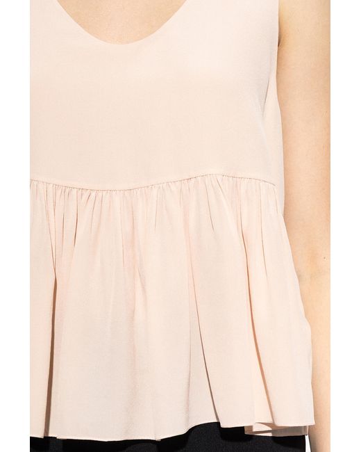 Chloé Black Silk Top