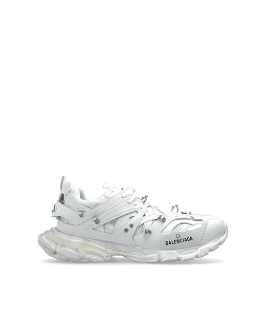 Balenciaga White 'Track' Sports Shoes for men