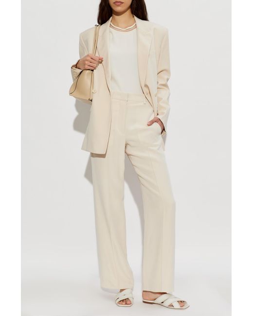 Fabiana Filippi White Short-Sleeved Top