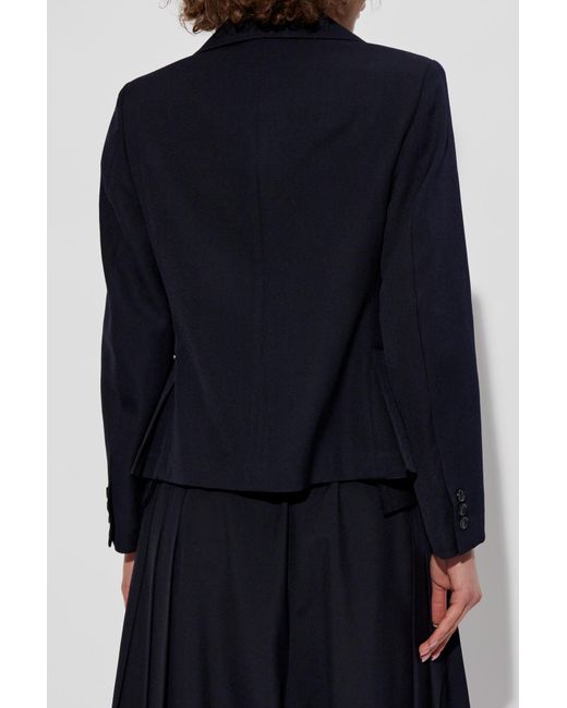 CDG by Comme des Garcons Blue Wool Jacket