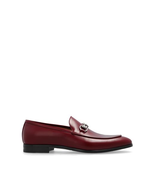 Gucci Red Leather Shoes for men