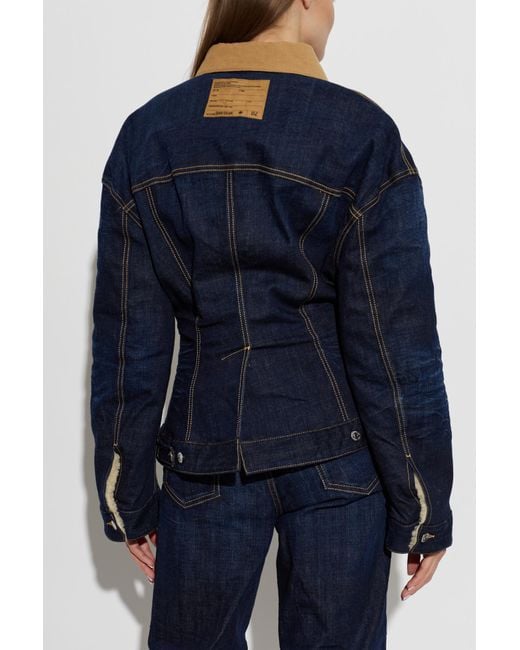 DSquared² Blue Insulated Denim Jacket
