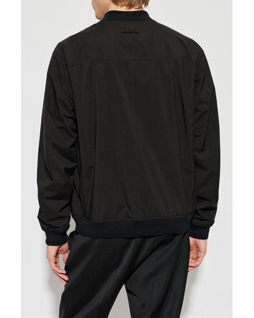 Paul & Shark Black Jacket With Logo for men
