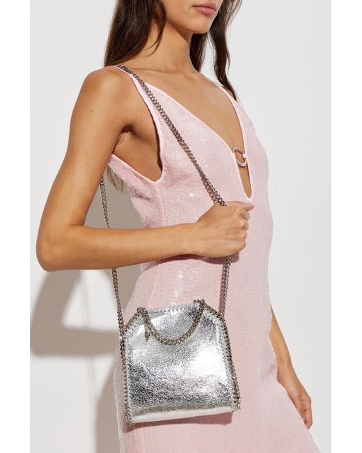 Stella McCartney Gray 'Falabella Tiny' Bag