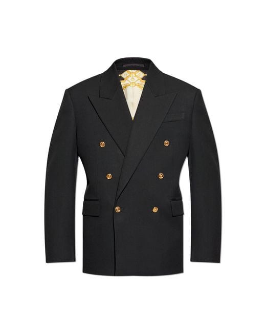 Versace Black Wool Blazer for men