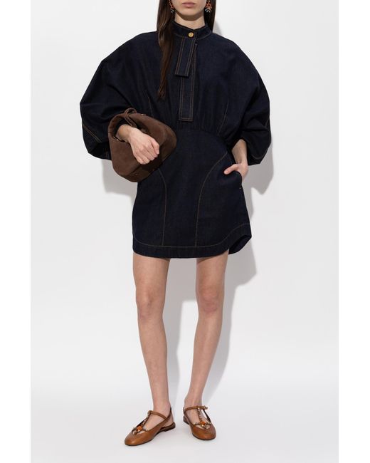 Zimmermann Blue Oversize Denim Dress