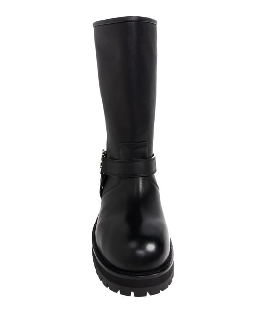 Off-White c/o Virgil Abloh Black Leather Ankle Boots