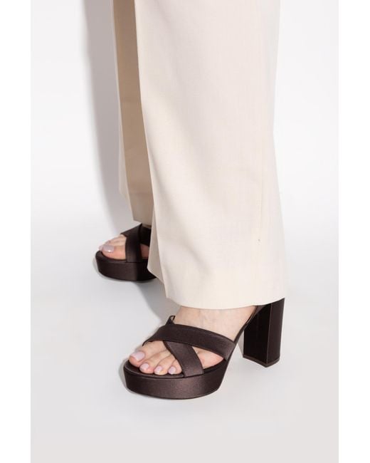 Gianvito Rossi Black Platform Sandals "Sabrina"
