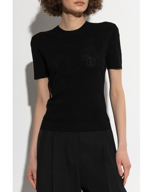 Tory Burch Black Top With Perforation