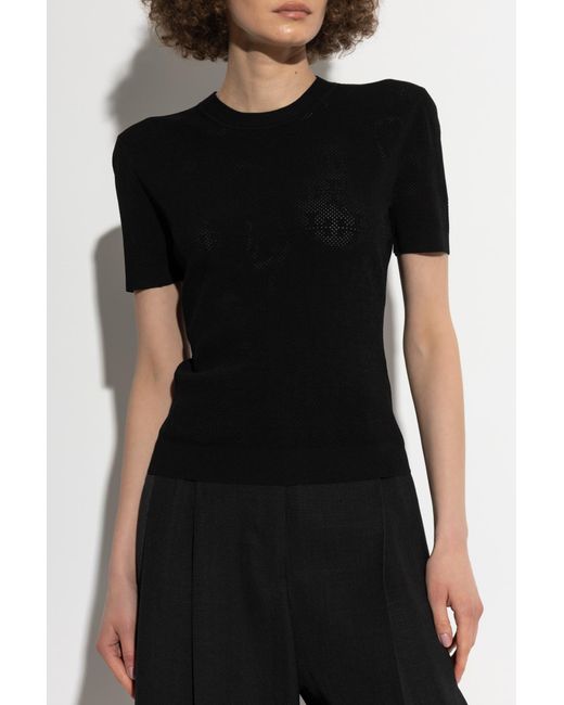 Tory Burch Black Top With Perforation