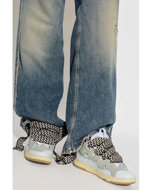Lanvin Green "Curb" Sports Shoes