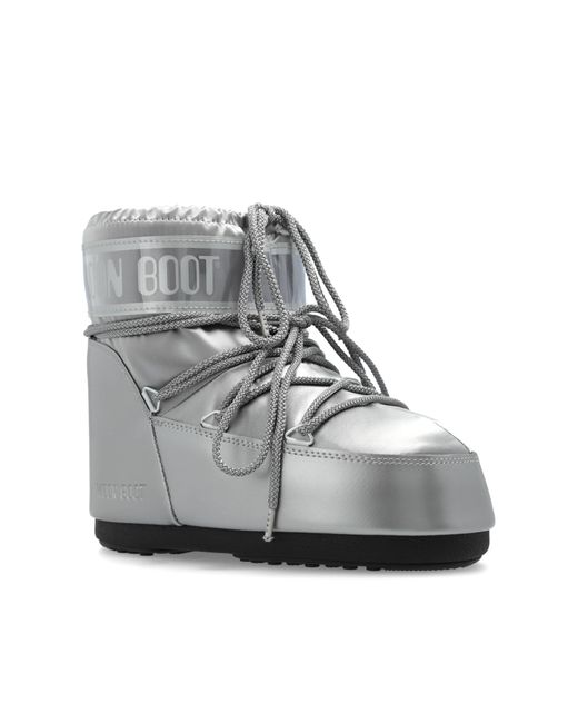 Moon Boot Gray Snow Boots Icon Low Glance