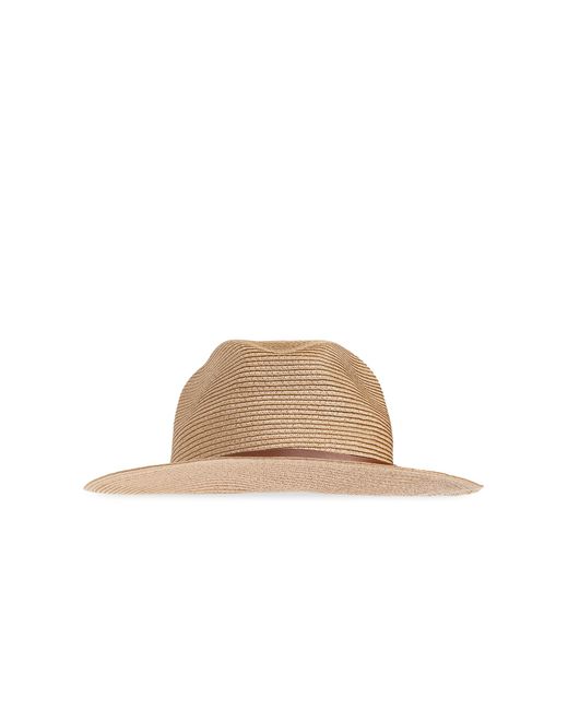 Emporio Armani Natural Hat With Decorative Band