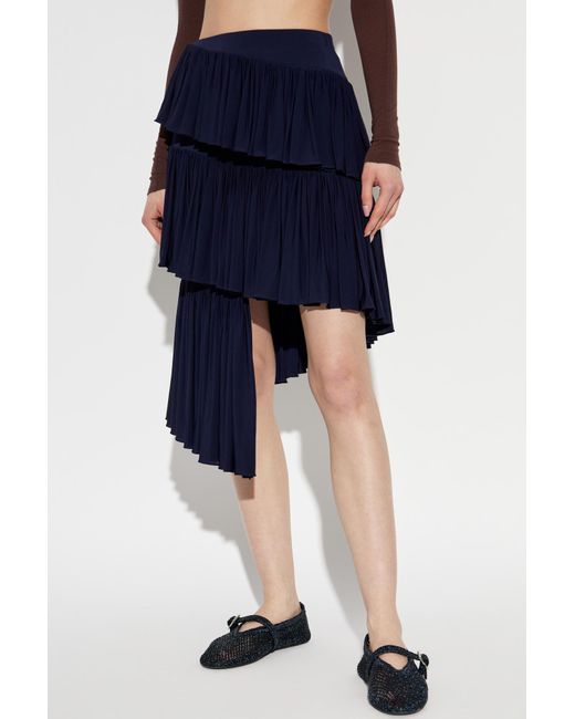 Alaïa Blue Asymmetrical Skirt
