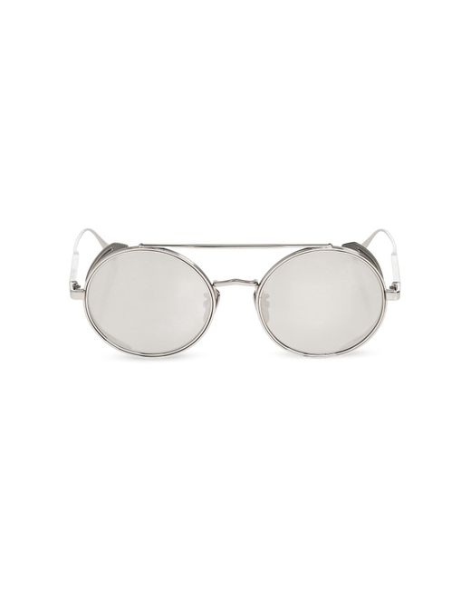 Linda Farrow Metallic "Baret" Sunglasses