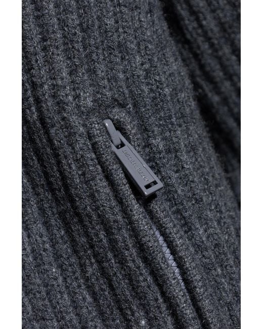 DSquared² Blue Wool Cardigan for men