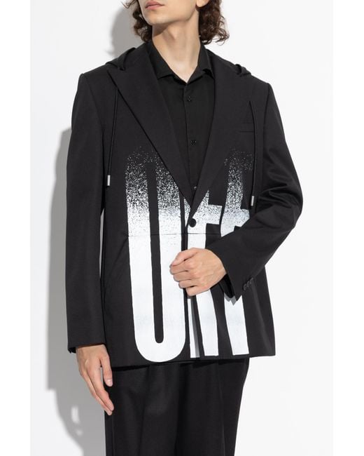 Off-White c/o Virgil Abloh Black Jacket With Hood for men