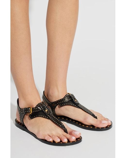 Isabel Marant Black Sandals 'Joonya'