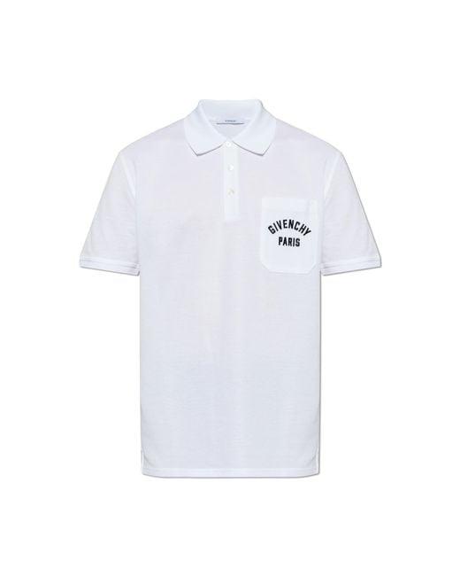 Givenchy Green Polo With Logo for men