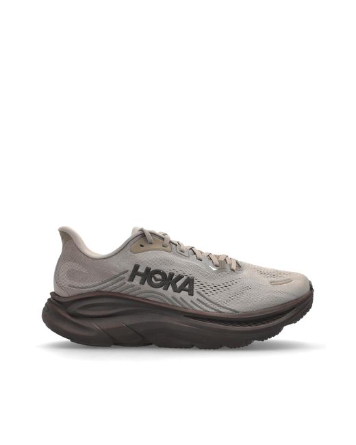 Hoka One One Gray 'Clifton' Sports Shoes for men