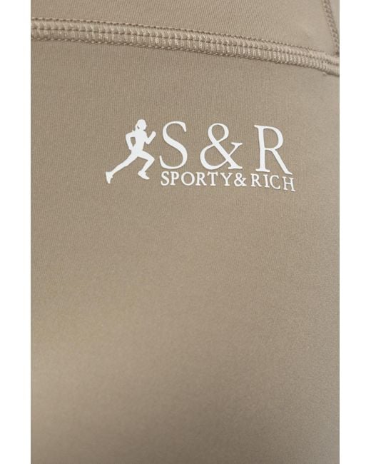 Sporty & Rich Natural Training Shorts 'Sr Runner Biker'