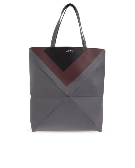 Loewe Black Shopper Bag 'Puzzle' for men