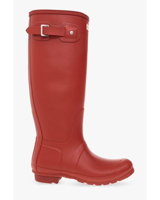 HUNTER 'original Tall' Rain Boots in Red Lyst